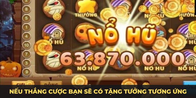 Nếu thắng cược bạn sẽ có tặng tưởng tương ứng